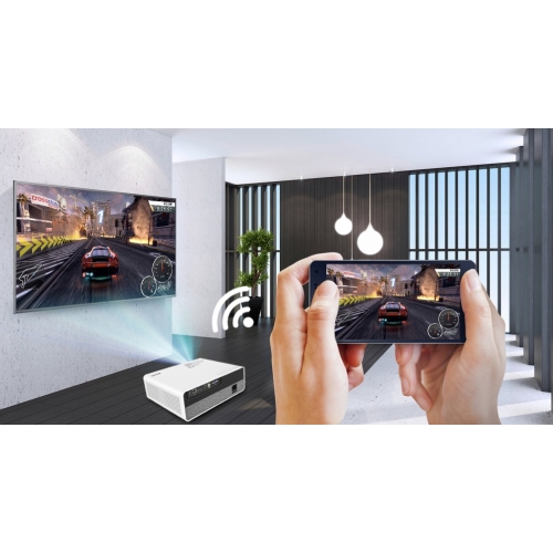 LED Beamer FHD 4K CRENOVA WIFI ANDROID 8.0